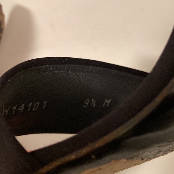 Stuart Weitzman - Black Satin Strappy High Heel Sandals Satin Bow Accent Sz 9.5M - Picture 8 of 12